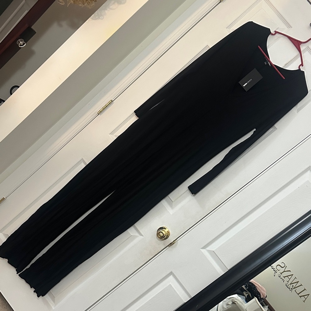 Fashion Nova Black Long Sleeve Jumpsuit, Size Large